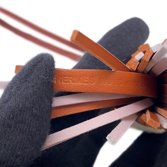 HERMES chouette Epsom/Lambskin/Swift Leather Pain de Epice/Mauve Pale/Sienne... - Picture 6 of 8